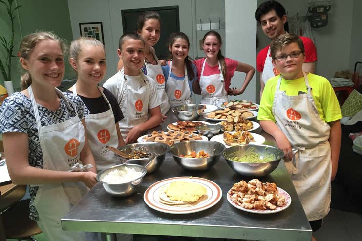 Summer cooking camp at home cooking New York: