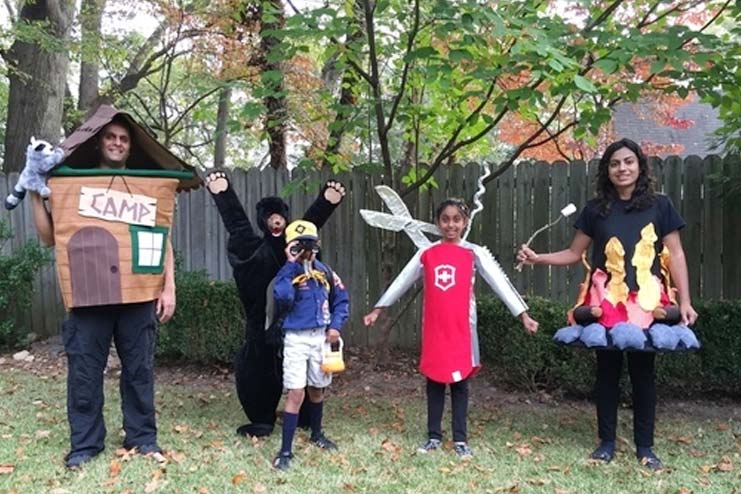 Lets go camping family camping costume