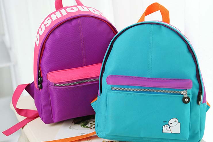 A bright and colorful backpack
