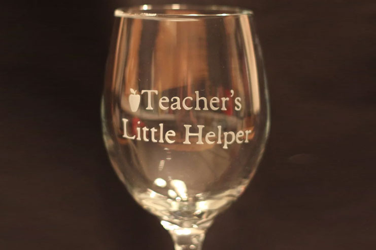 Wine glasses with thoughts