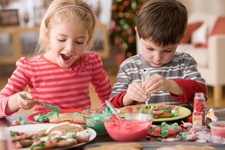 Make holiday feasts together as a family